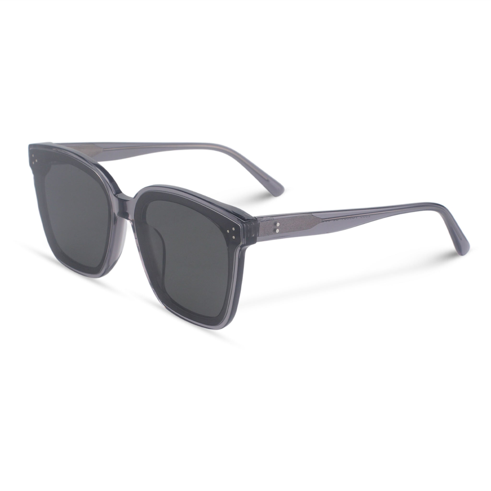 Oversized square grey sunglasses