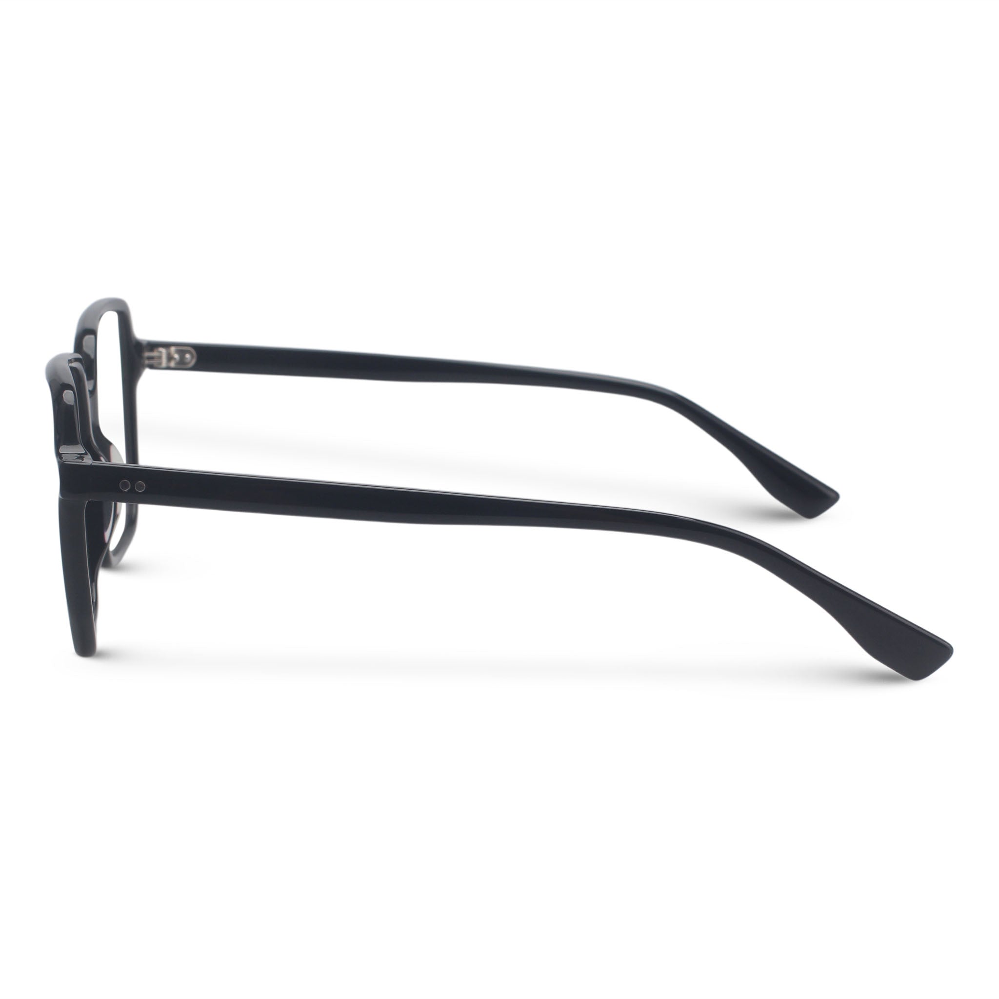 Black square eyeglasses
