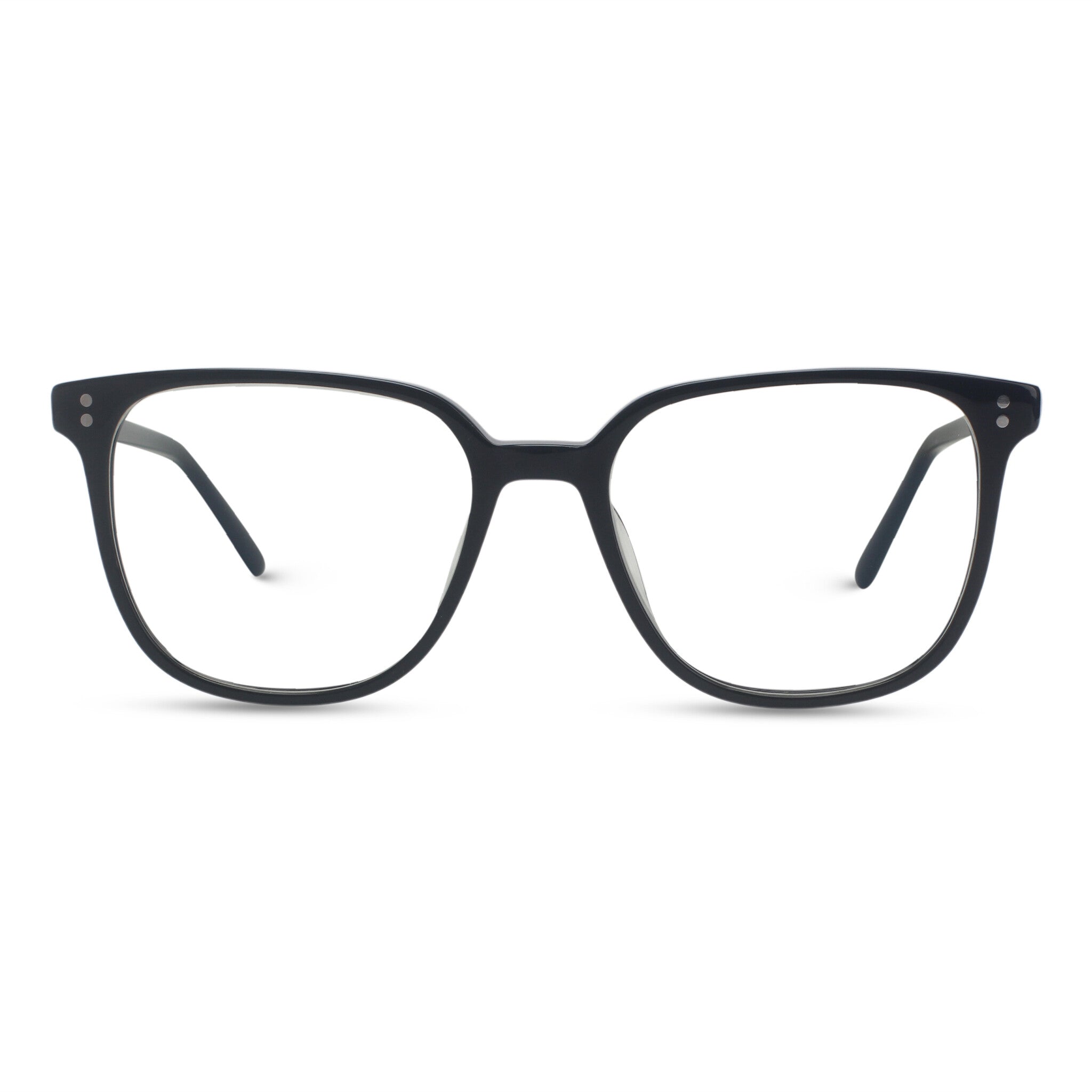 black plastic eyeglasses