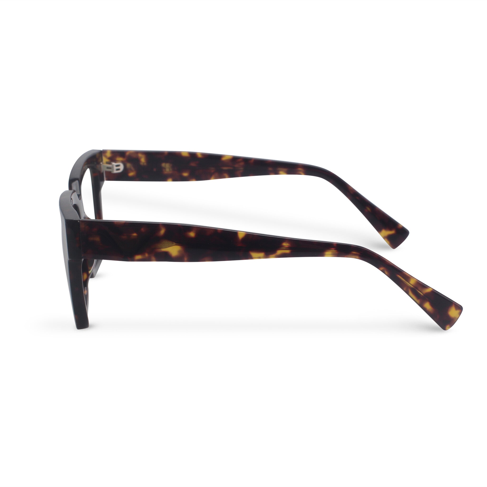 Bold rectangle tortoise eyeglasses