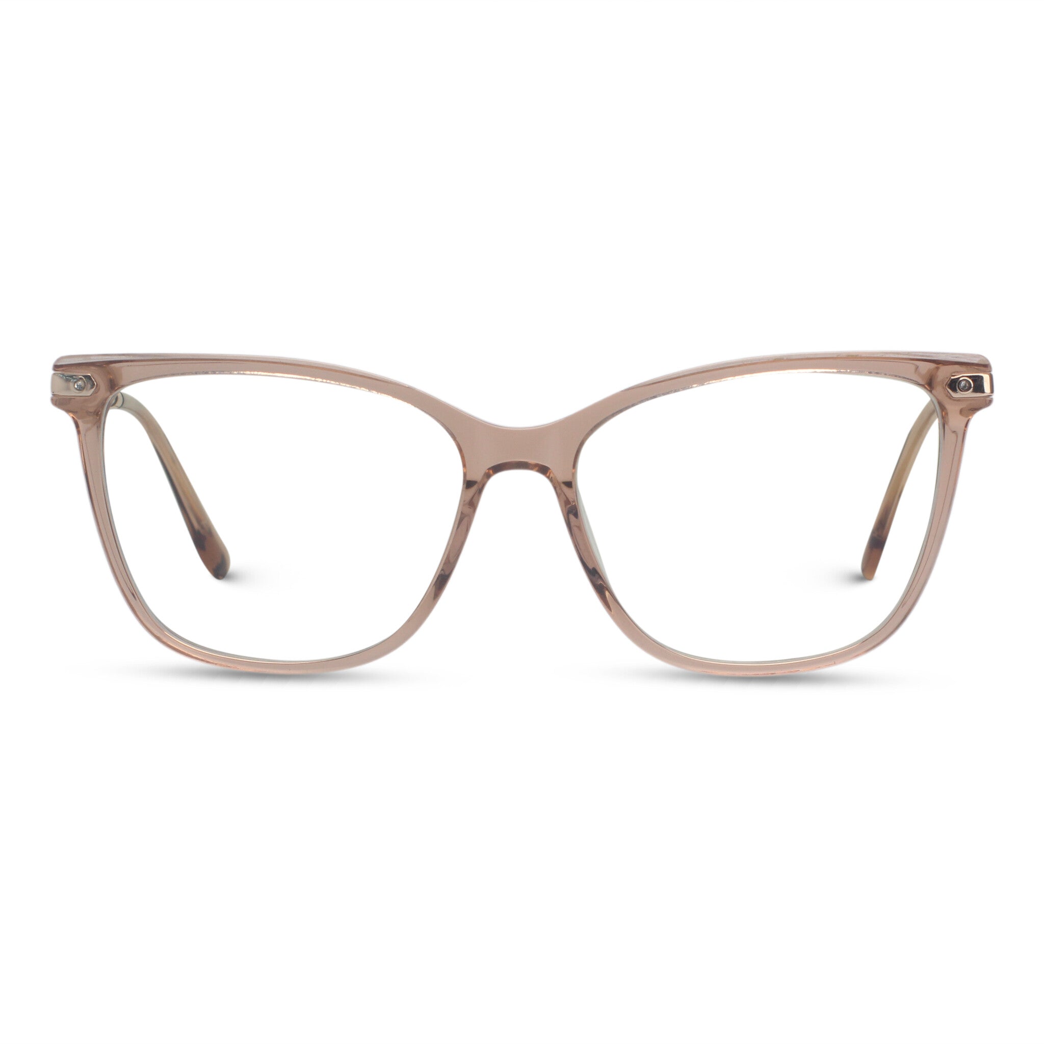 Cat-eye pink eyeglasses