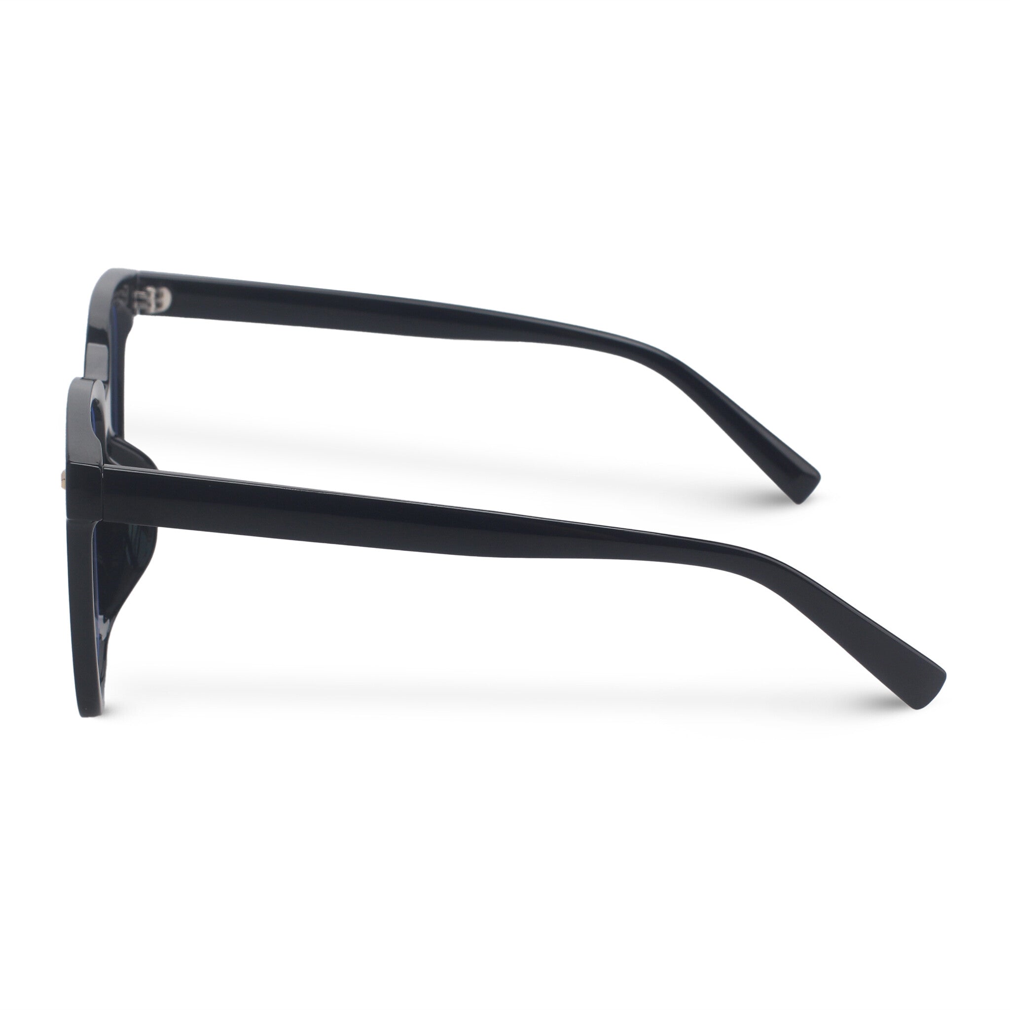 oversized square black eyeglasses