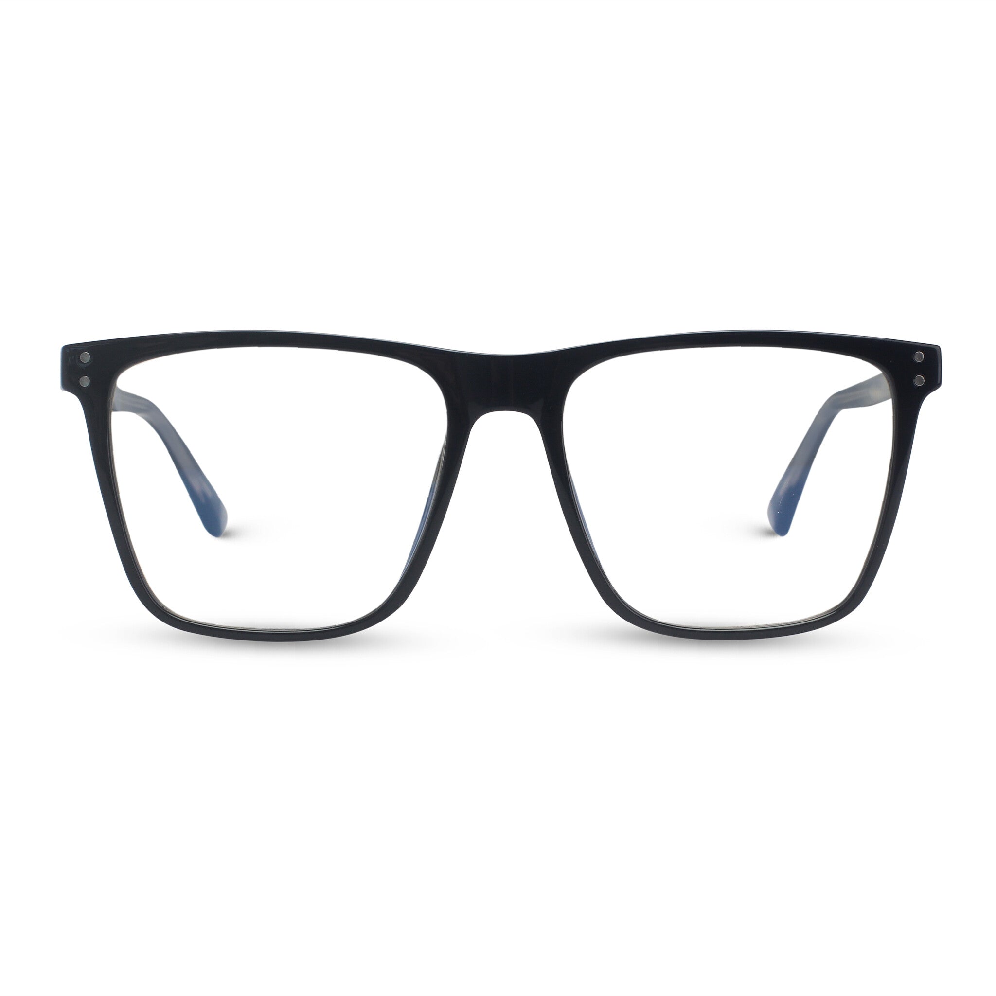 Classical square black eyeglasses