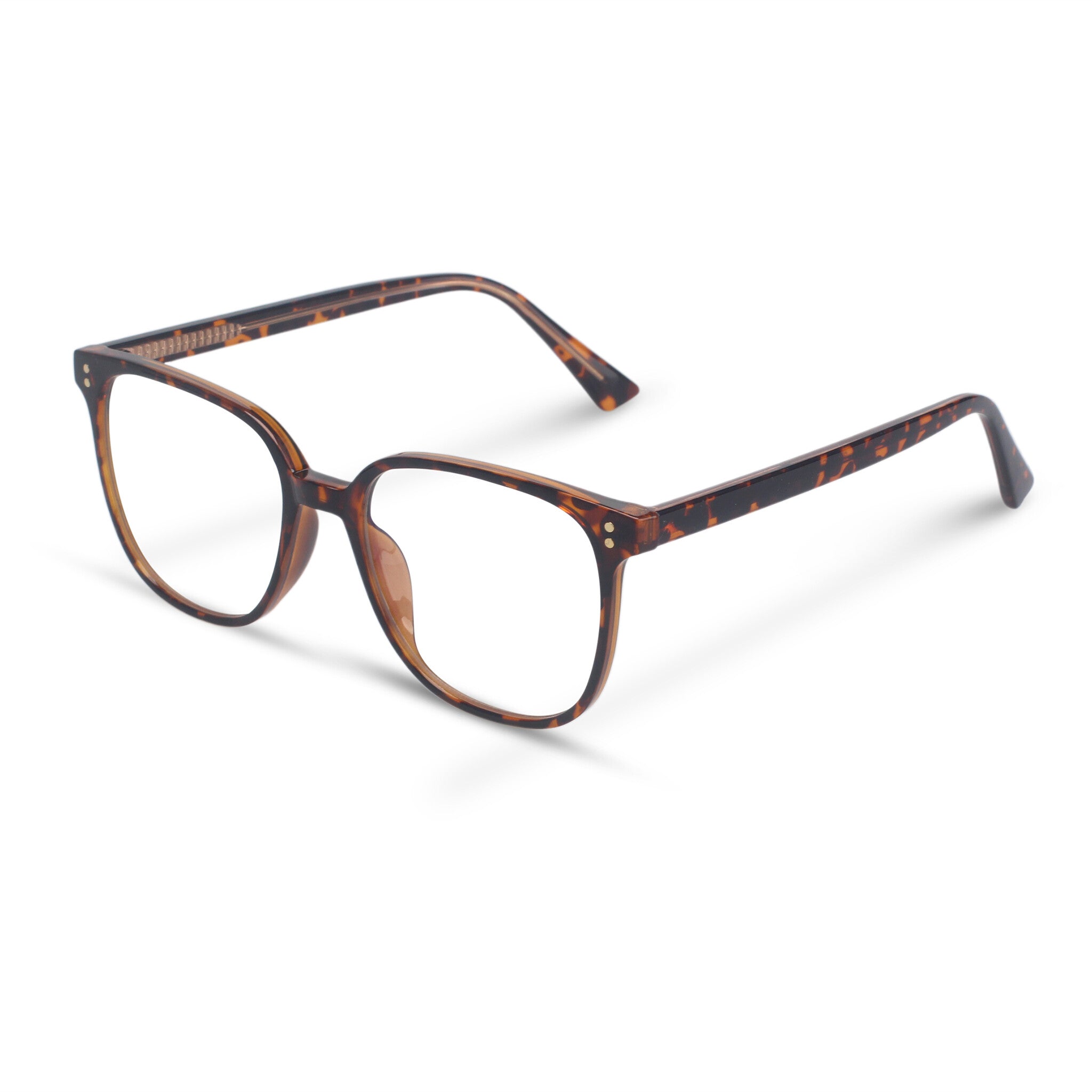 Classic square tortoise eyeglasses