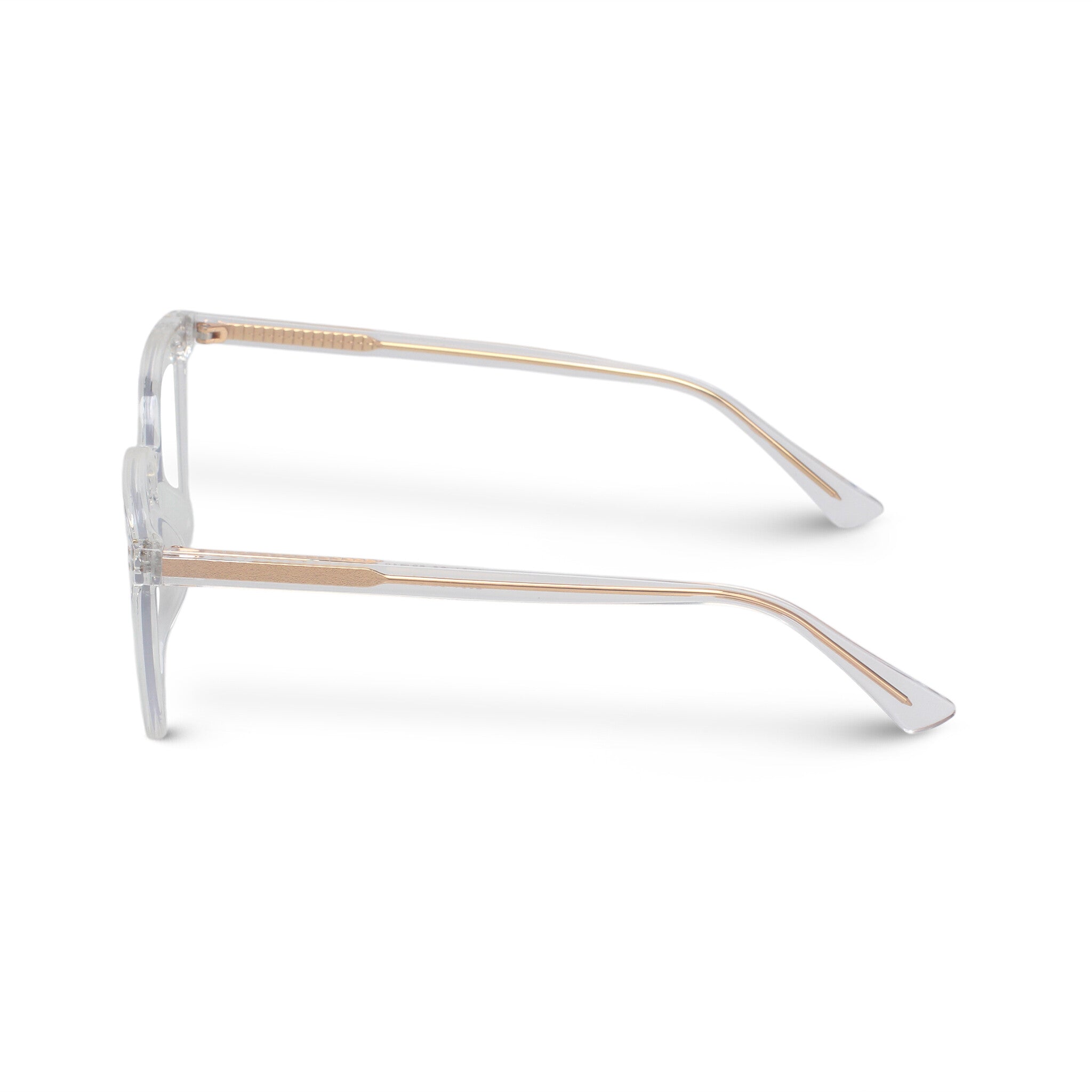 Classic square transparent eyeglasses