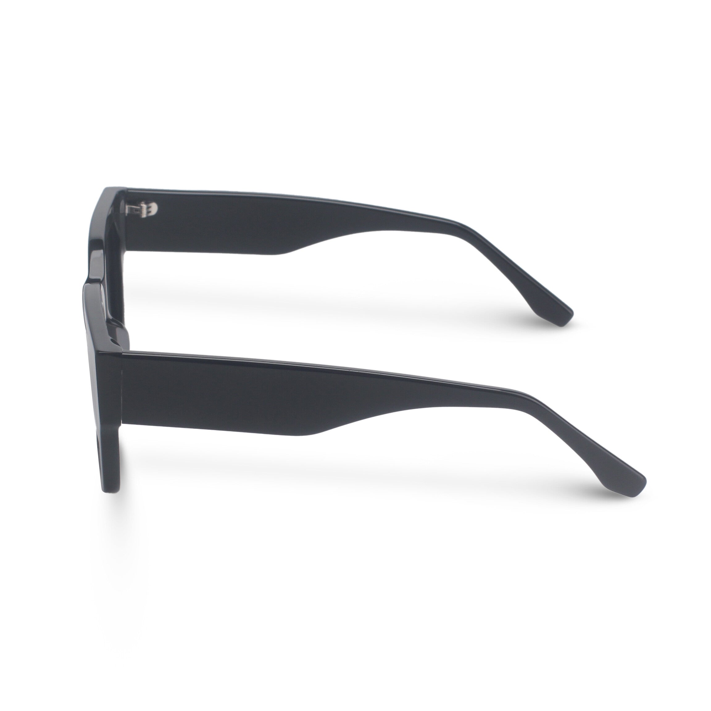 Bold rectangle black sunglasses