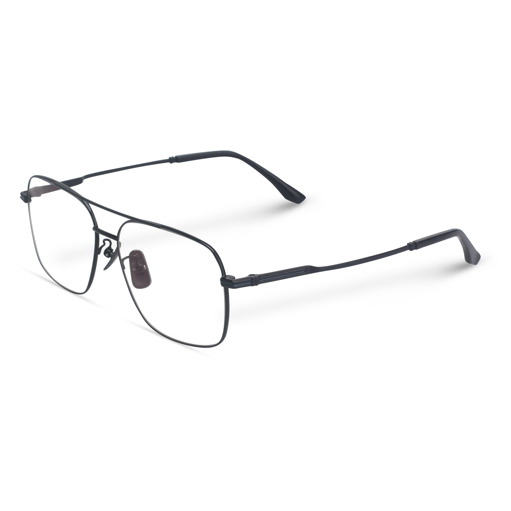 Aviator black eyeglasses