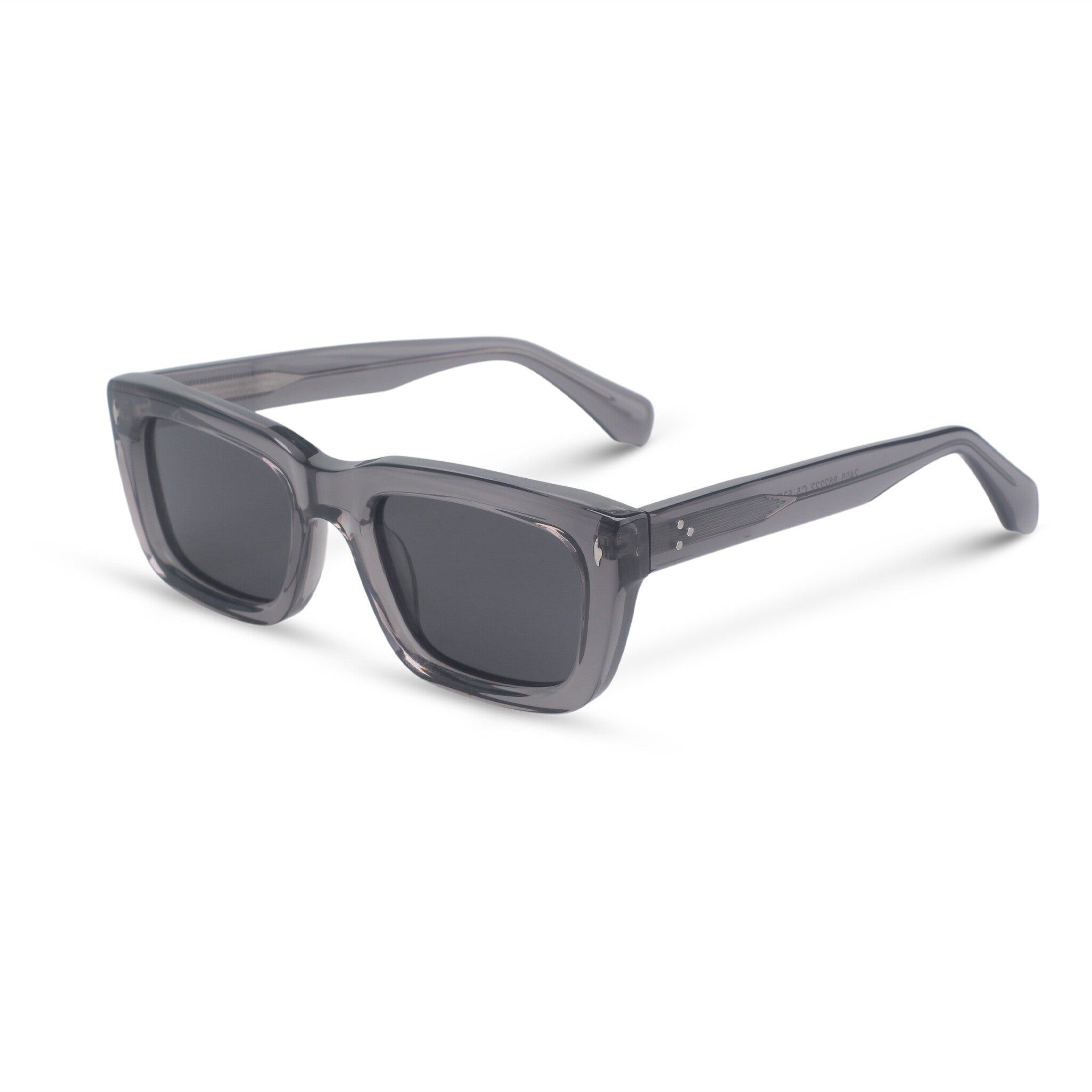 Classic rectangular grey sunglasses