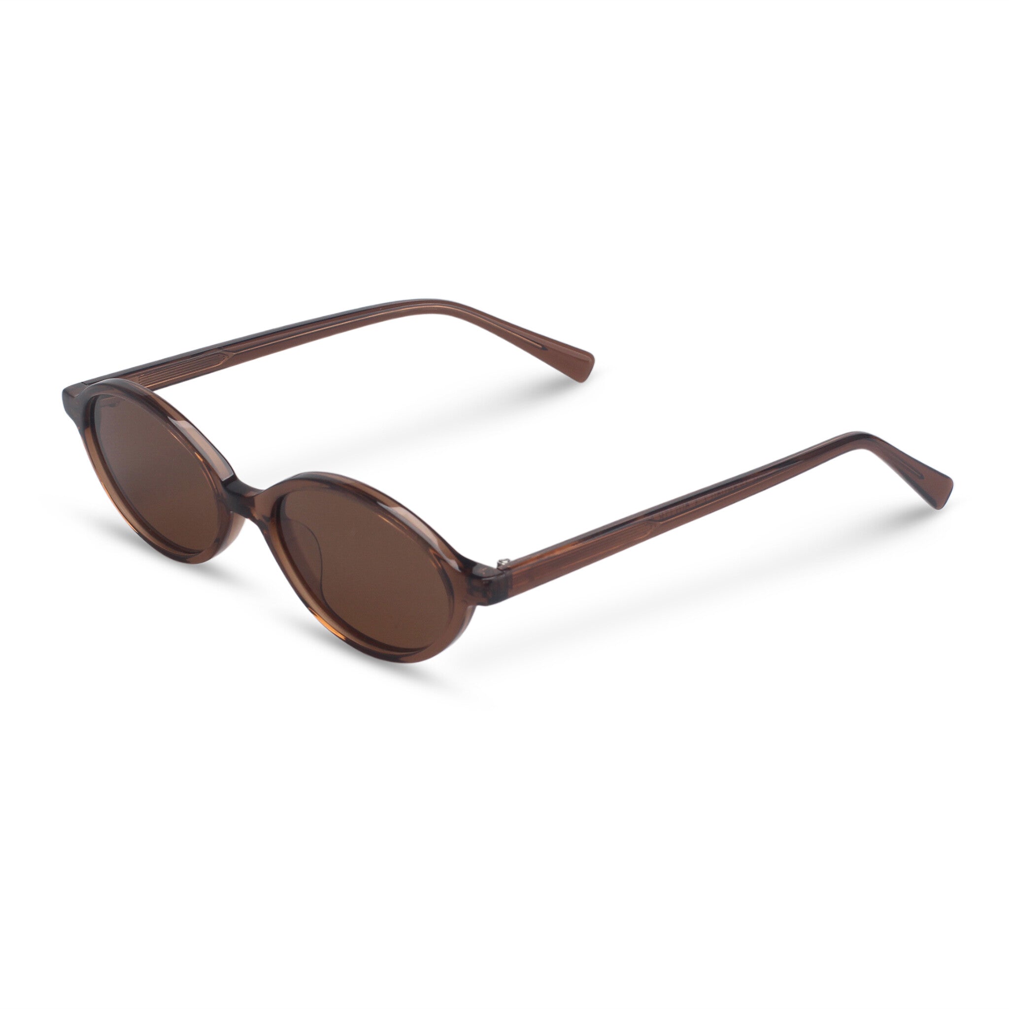 Oval brown sunglasses