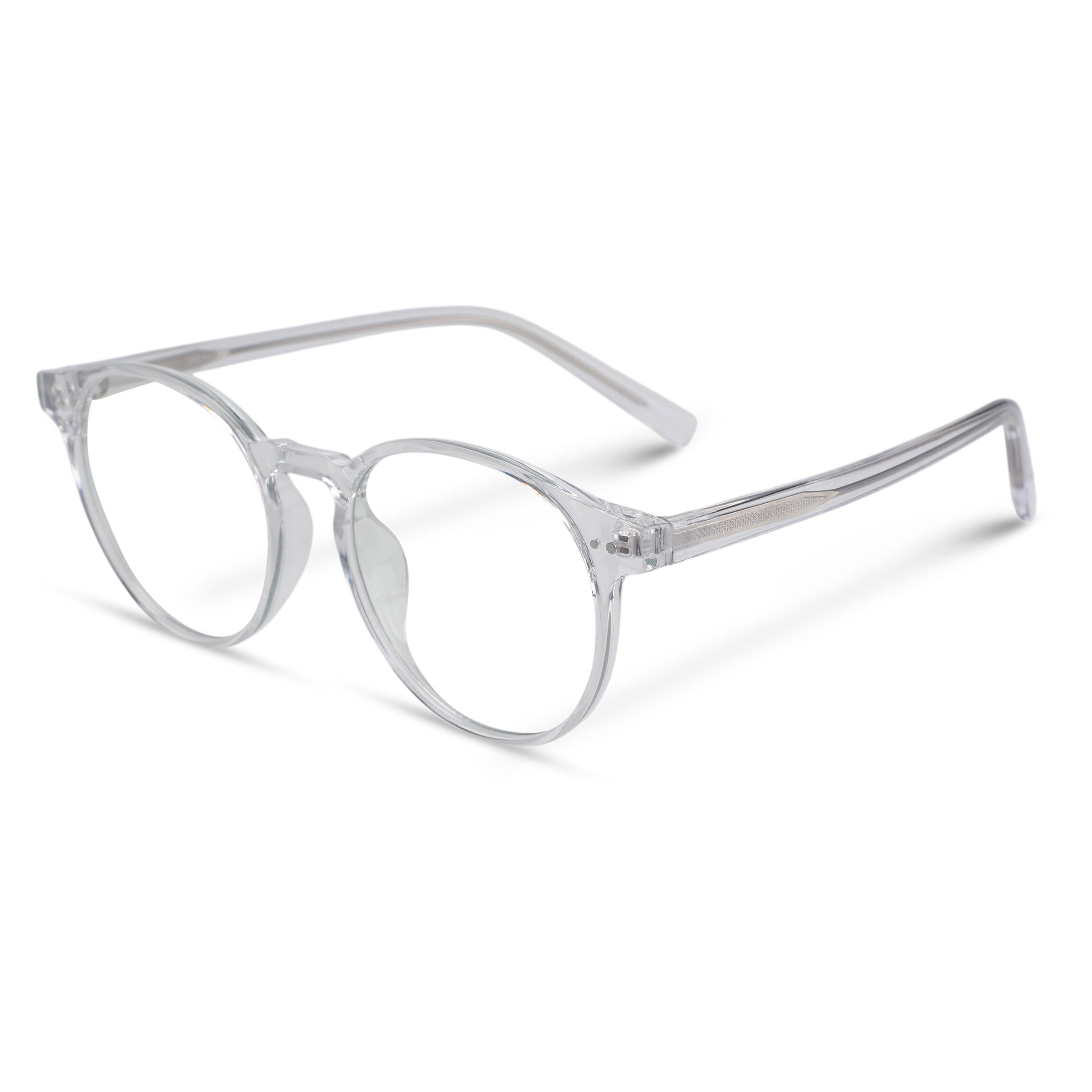 Classic round transparent eyeglasses
