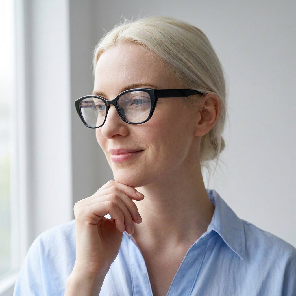 Vinci cat-eye black eyeglasses