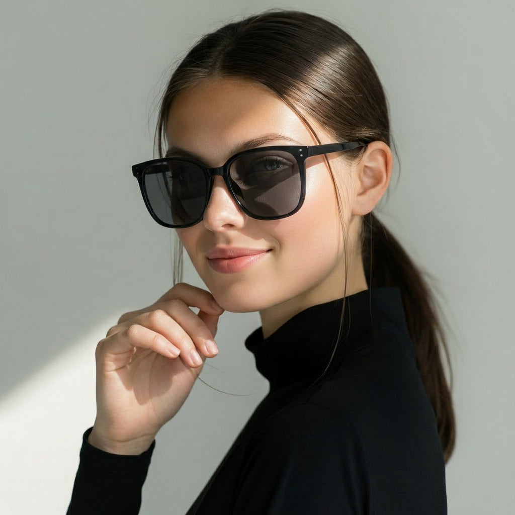 Bosa square black sunglasses